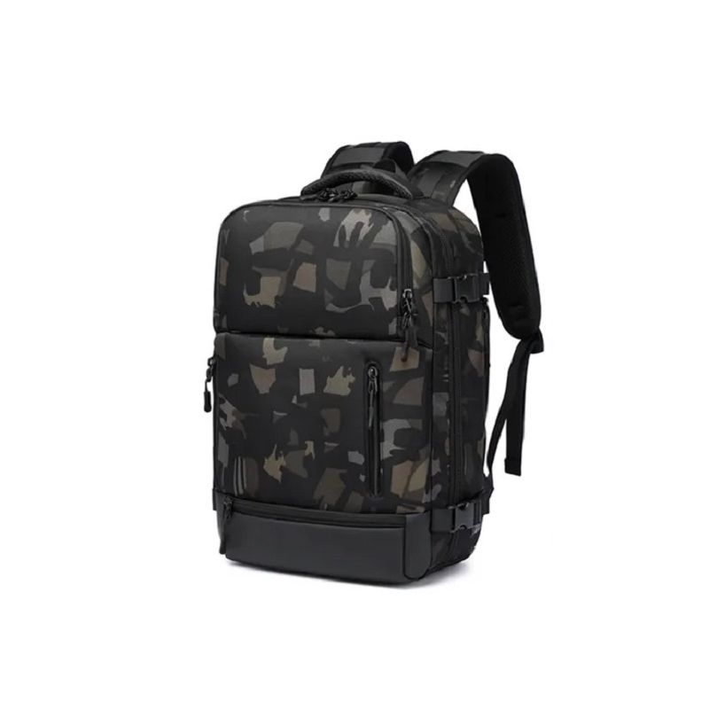 Ozuko Outdoor cestovní školní batoh s USB Daudet CAMO 22L