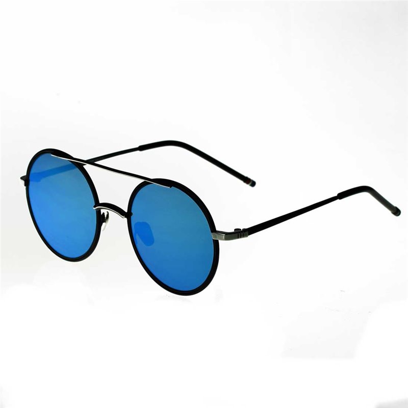 COTE Okrouhlé sluneční brýle Leon Modré zrcadlovky
