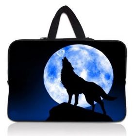 Huado taška na notebook do 12.1" Vlk vyjící na měsíc