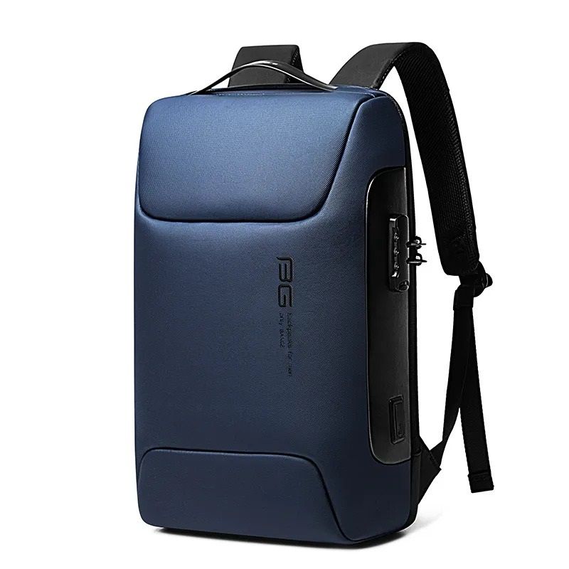 BANGE Business batoh s USB + zámek Parcual Modrý 23L