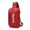 Ozuko sportovní batoh přes rameno s USB Sports Červený 10L
