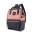 Himawari dámský batoh s USB Denim Modro růžový 19L