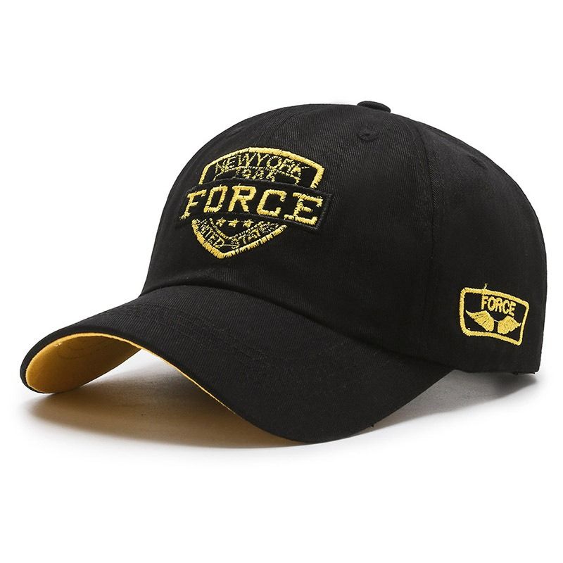 Čepice ze kšiltem Bavlněná Kšiltovka Force Černá