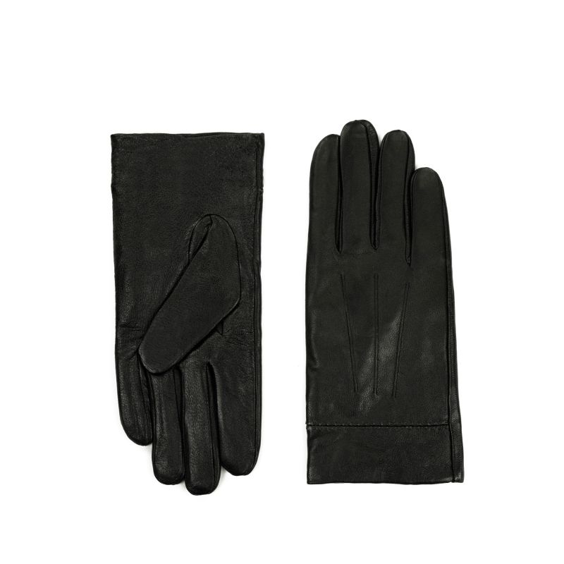 Pánské kožené rukavice Jasper Černé, velikost XXL