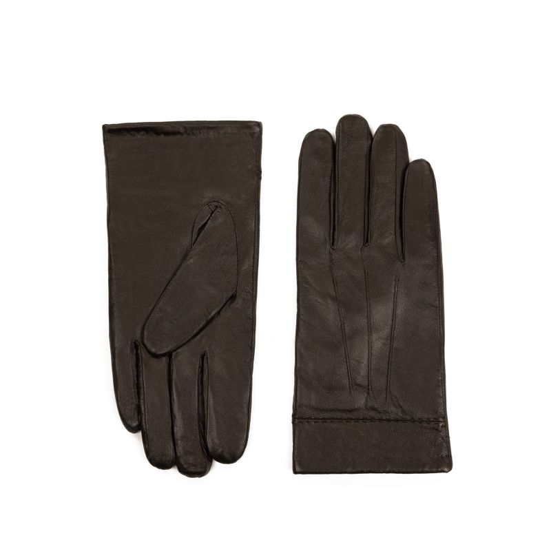 Pánské kožené rukavice Jasper Hnědé, velikost XL (PLUS LARGE)
