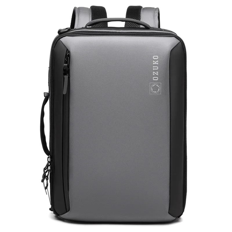 Ozuko pánská taška VS batoh USB port Carry Šedý 9L