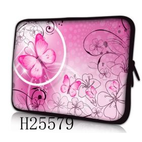 Huado pouzdro na notebook 14.4" Motýlek růžový