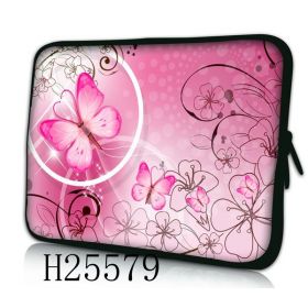 Huado pouzdro na notebook 15.6" Motýlek růžový