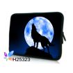 Huado pouzdro na notebook 14.4" Vlk vyjící na měsíc