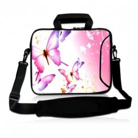 Huado taška přes rameno 15.6" Růžoví motýlci