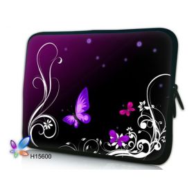 Huado pouzdro na notebook 14.4" Purpuroví motýlci