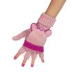 ArtOfPolo Bezprstové rukavice s klapkou Růžové