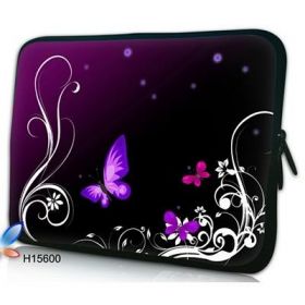 Huado pouzdro na notebook 17.4" Purpuroví motýlci
