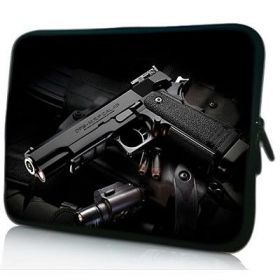 Huado pouzdro na notebook 17.4" Revolver 9 mm