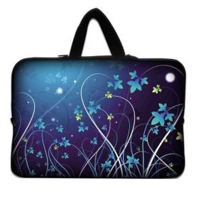 Huado taška na notebook do 10.2" Modré květy