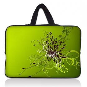 Huado taška na notebook do 10.2" Zelený rozkvět