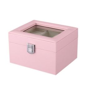 Box na šperky organizér Růžový