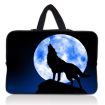 Huado taška na notebook do 17.4" Vlk vyjící na měsíc