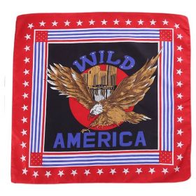 Bavlněný šátek Americký orel červený