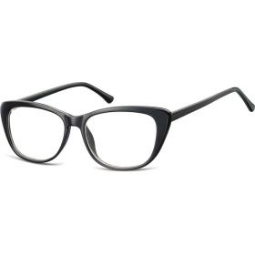 Dámské brýle bez dioptrii Kočičí oči - černé