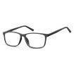 Obdelníkové brýle bez dioptrii Stiff- černé