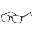 Obdelníkové brýle bez dioptrii Prudent - hnědé