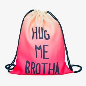 Plátěný vak s 3D potiskem Hug Me Brother