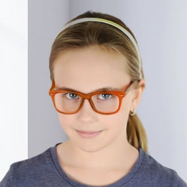 Dětské brýle bez dioptrii Wayfarer - oranžové