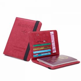 Pouzdro na pas Travel wallet Červená