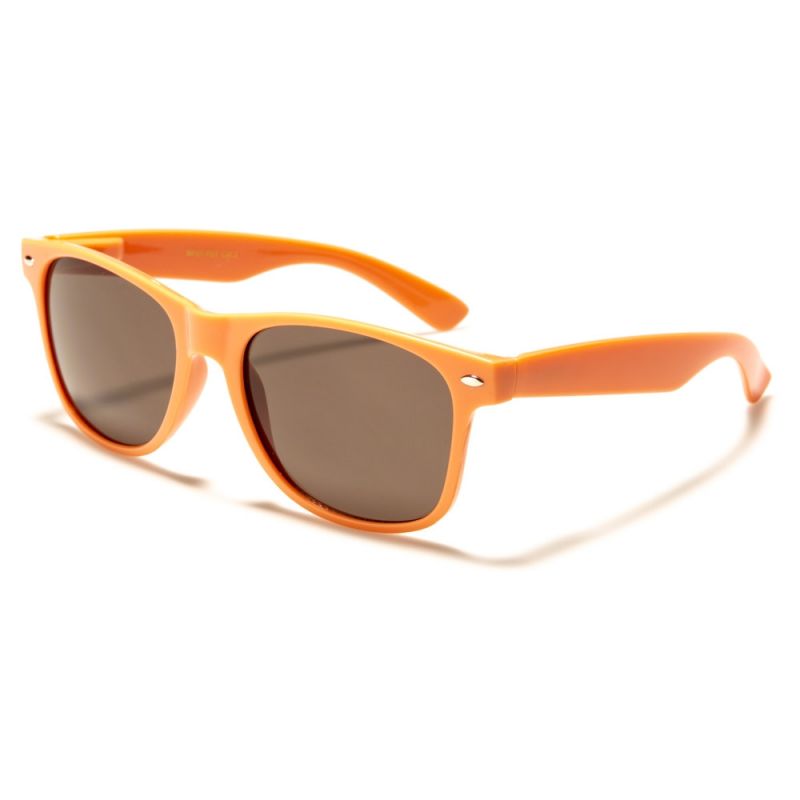 Retro Dámské Sluneční brýle wayfarer PASTEL Oranžové