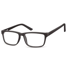 Obdelníkové brýle bez dioptrii Musketeer- černé
