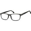 Obdelníkové brýle bez dioptrii Breston- černé