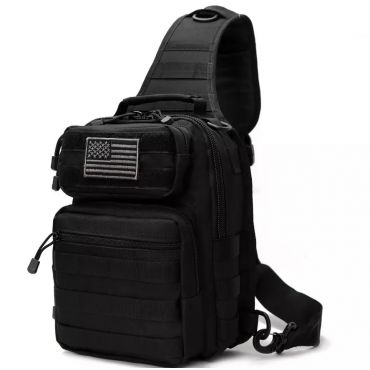 Pánský batoh přes hruď USB  Military Tactical Černý