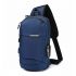 Ozuko Outdoor batoh přes rameno s USB + karabinka Modrý 8L