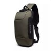 Ozuko outdoor batoh přes rameno s USB + zámek Boucher zelený 5 l