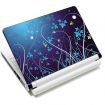 Huado fólie na notebook 12-15.6" Modré květy